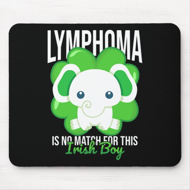 Lymphom-Blutkrebs-Bewusstseins-St. Patricks-Tag Le Mousepad (Vorne)