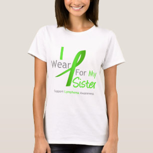 Lymphom Ich trage Limette Grün für meine Schwest T-Shirt