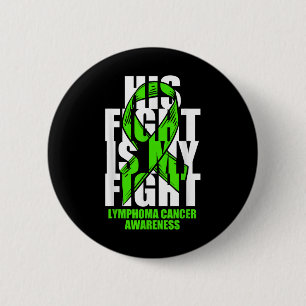 Lymphom Krebs Bewusstsein Lime Green Ribbon sein F Button