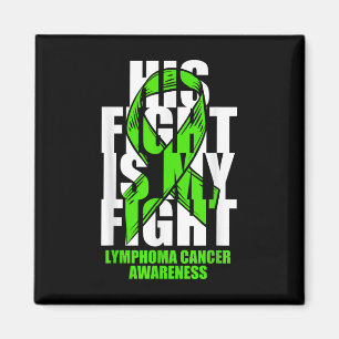 Lymphom Krebs Bewusstsein Lime Green Ribbon sein F Magnet