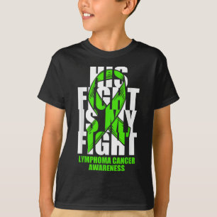 Lymphom Krebs Bewusstsein Lime Green Ribbon sein F T-Shirt