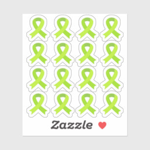 Lymphom-Krebs Grüne Awareness-Schleifen Gesundheit Aufkleber