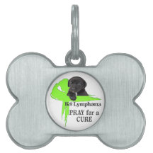 Lymphom-Krebs Grüne Schleife Welpe Hund Design