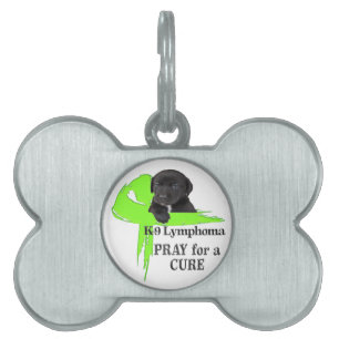 Lymphom-Krebs Grüne Schleife Welpe Hund Design Tiermarke