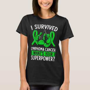 Lymphom Krebsbewusstsein Ribbon Cancer Survivor T-Shirt