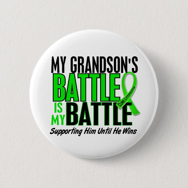 Lymphom mein Kampf zu 1 Enkel Button (Vorderseite)