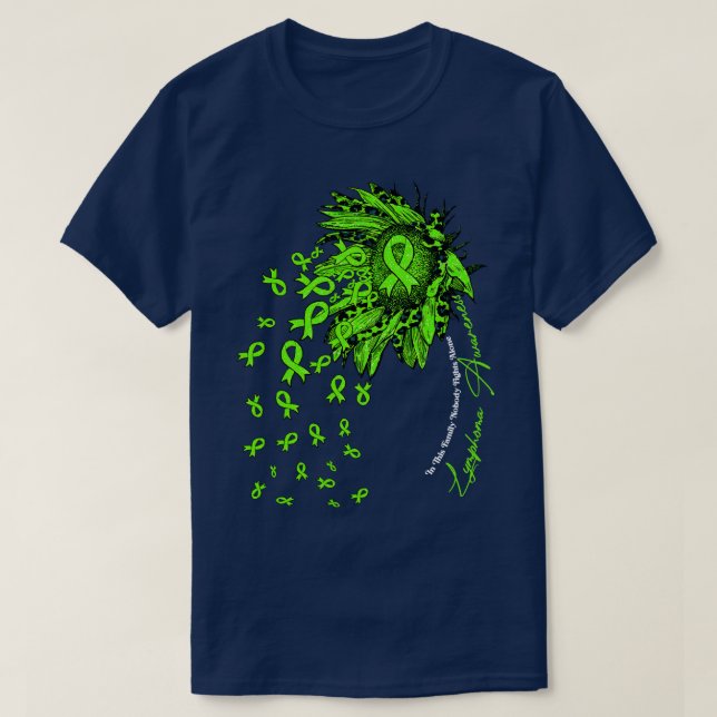 Lymphom Sensibilisierung für Sonnenblumen Niemand  T-Shirt (Design vorne)