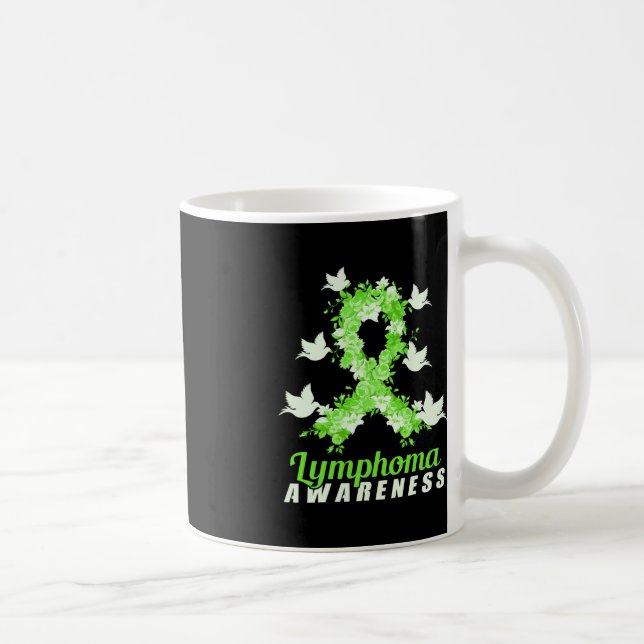 Lymphom Sensibilisierung für Vögel Kaffeetasse (Rechts)