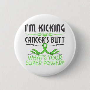 Lymphom-tretender Krebs-Hintern-SuperPower Button