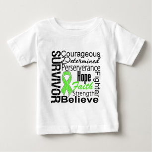 Lymphom-Überlebend-Collage Baby T-shirt