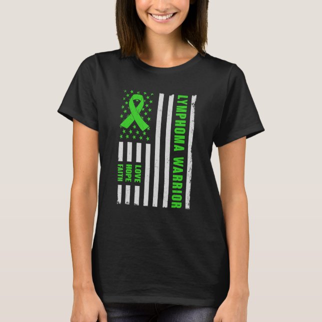 Lymphom Warrior Lymphom Bewusstsein T-Shirt (Vorderseite)
