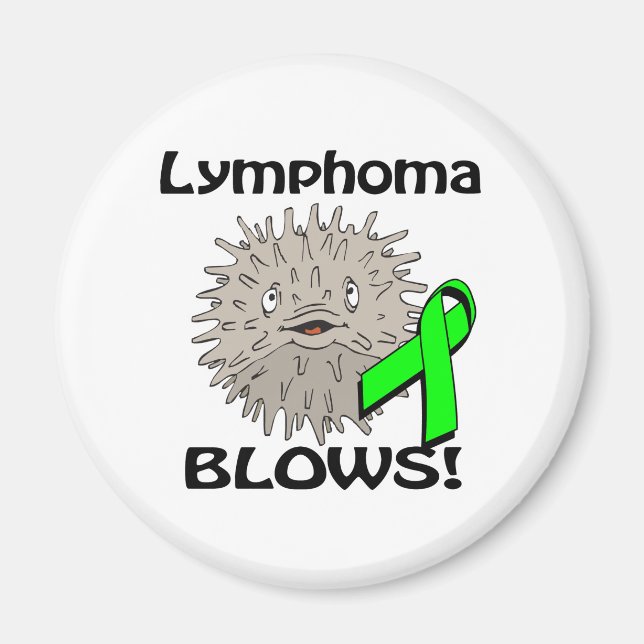 Lymphoma Blows Awareness Design Magnet (Vorne)