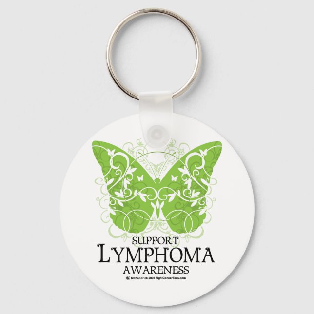 Lymphoma Butterfly Schlüsselanhänger (Vorderseite)