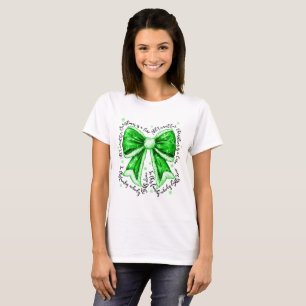 Lymphoma Cure Christmas Bow Shirt