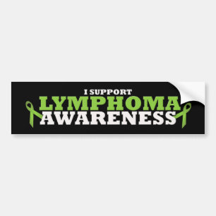 Lymphoma Lime Green Support Ribbon Autoaufkleber