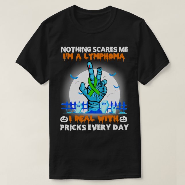 Lymphomen Bewusstsein Nichts stört mich glücklich  T-Shirt (Design vorne)