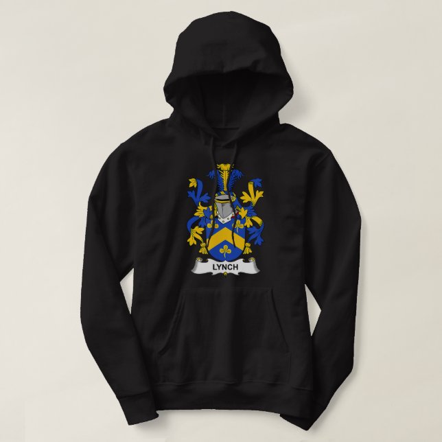 Lynch Coat of Arms  Family Crest  Hoodie (Design vorne)