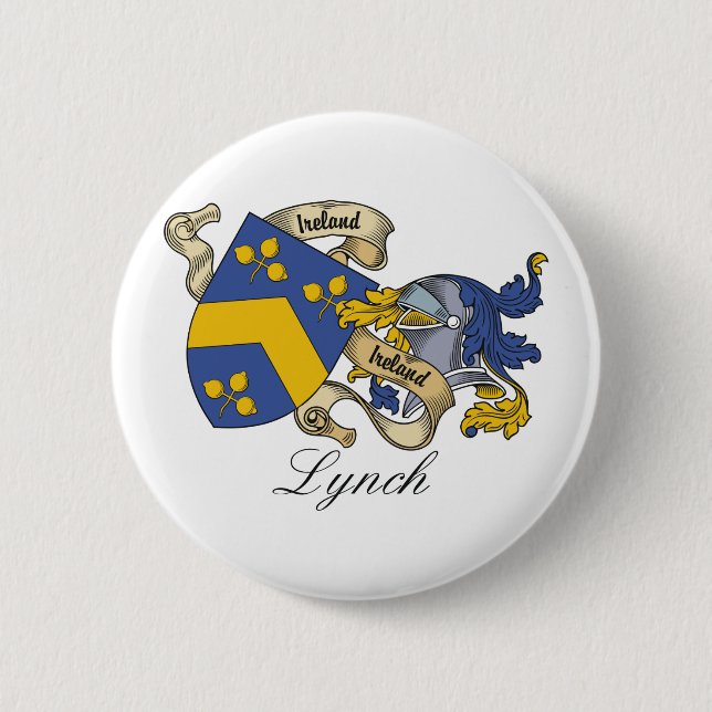 Lynch-Familienwappen Button (Vorderseite)