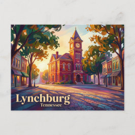 Lynchburg Historic Square USA Postkarte