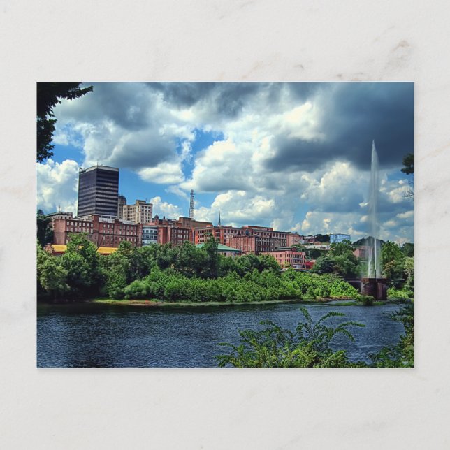 Lynchburg Skyline Postcard Postkarte (Vorderseite)