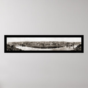 Lynchburg VA Bahn Foto 1913 Poster