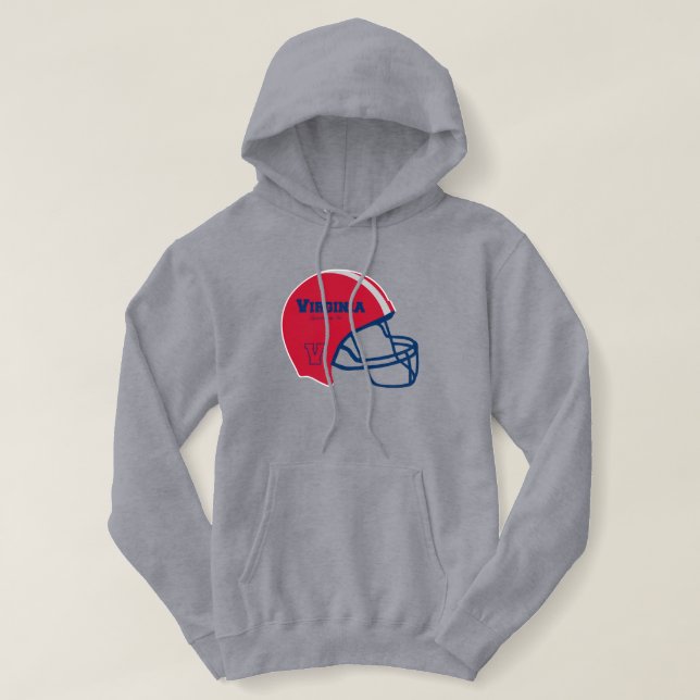 Lynchburg Virginia VA Football Helmet Hoodie (Design vorne)