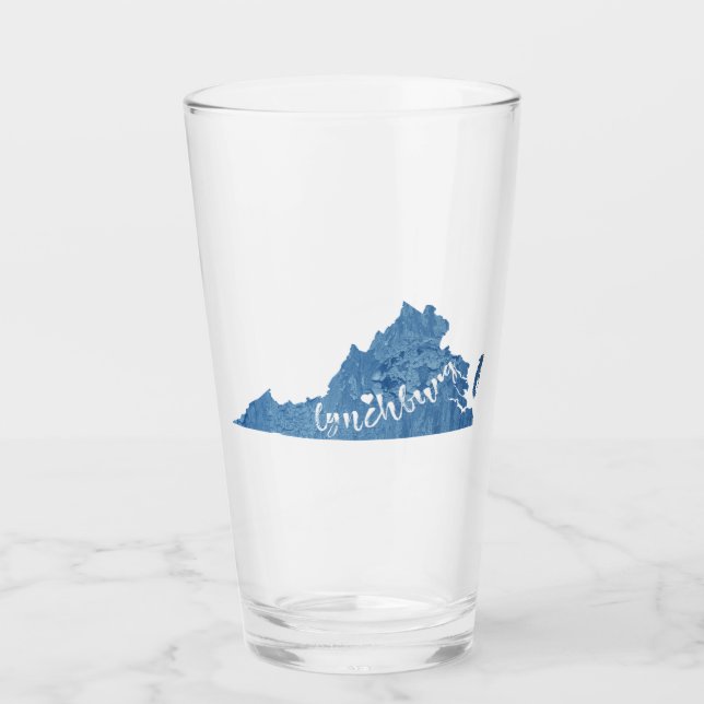 Lynchburg Virginia Wood Grain Glas (Vorderseite)