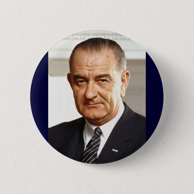 Lyndon B. Johnson 36. Präsident Button (Vorderseite)