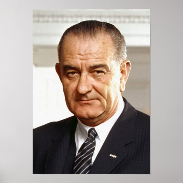 Lyndon B. Johnson 36. Präsident Poster (Vorne)