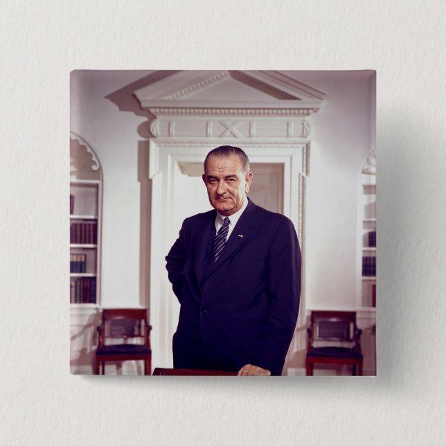 Lyndon B Johnson Button (Vorderseite)