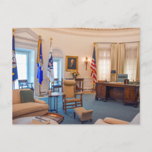 Lyndon Baines Johnson Oval Office Replikat Postkarte