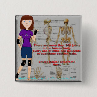 Lyndon Ehlers Danlos Syndrom-Bewusstseinsknopf Button