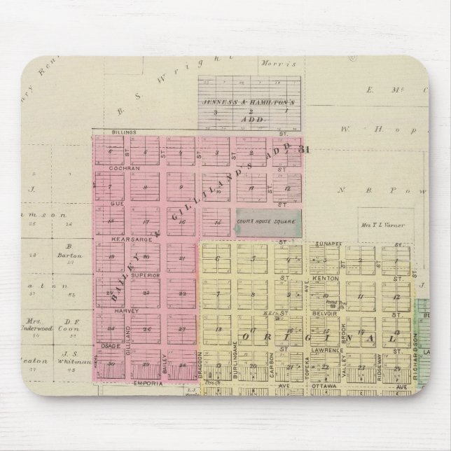 Lyndon, Osage Landkreis, Kansas Mousepad (Vorne)