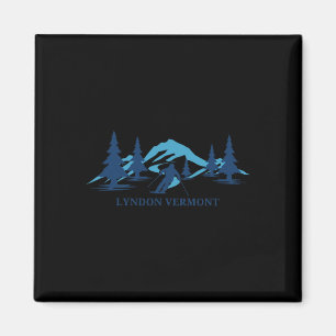 Lyndon Vermont Ski Resort Skifahren Skier Magnet