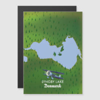 Lyngby Lake Denmark Karte