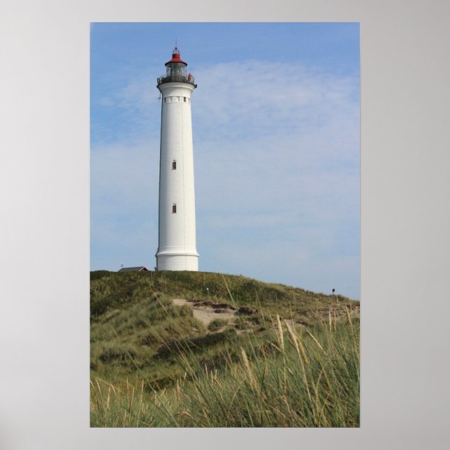 Lyngvig Fyr, Lighthouse, Ringkobing, Dänemark Poster (Vorne)