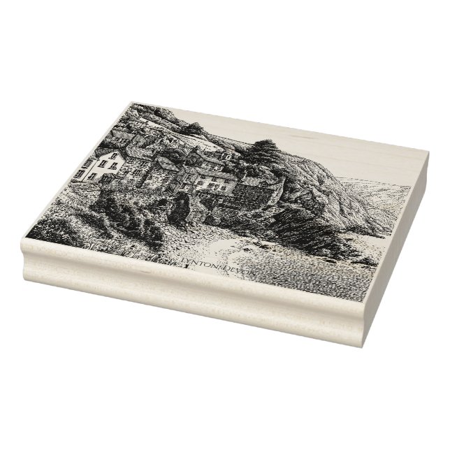 Lynton, Devon England Gummistempel (Stempel)