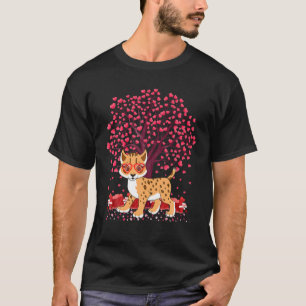 Lynx Animal Lover Funny Lynx Valentinstag T-Shirt