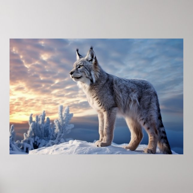 Lynx Animal Nature Majestic Wilderness Poster (Vorne)