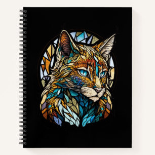 Lynx Animal Portrait Gestaltete Glass Wildlife For Notizbuch