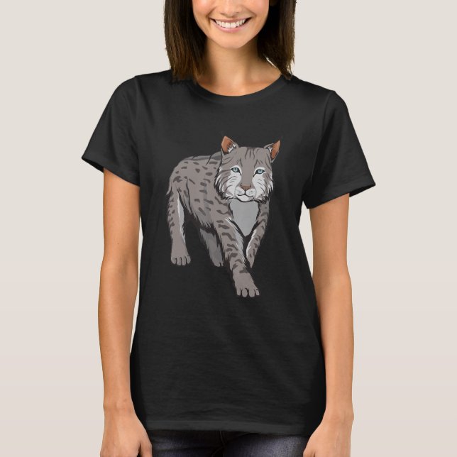 Lynx Art Design Illustration Wildcat Lynx T-Shirt (Vorderseite)