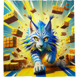Lynx Artwork Duschvorhang