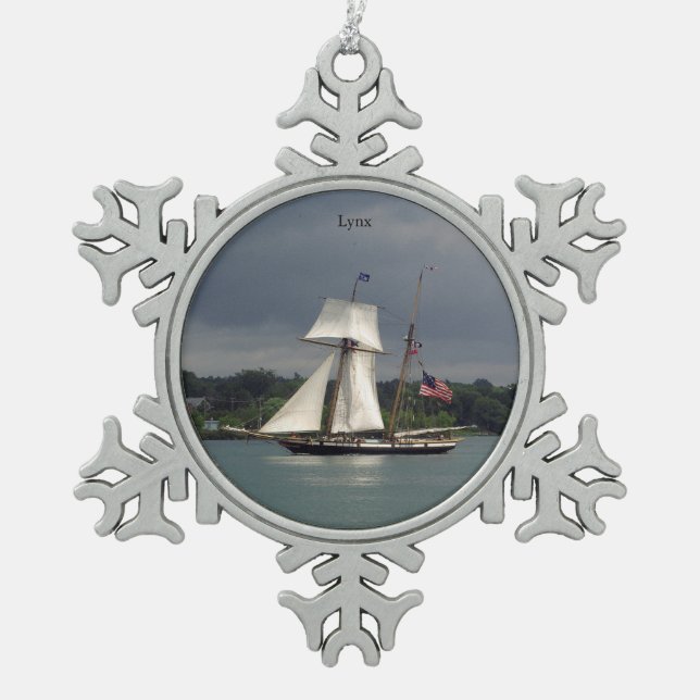 Lynx Ball oder Snowflake Ornament (Vorderseite)