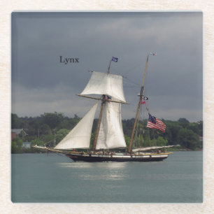 Lynx Glas Untersetzer