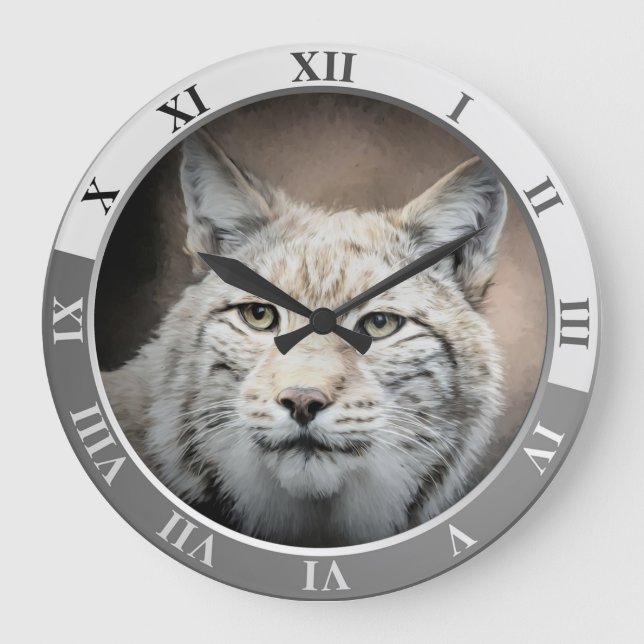 Lynx Große Wanduhr (Vorderseite)