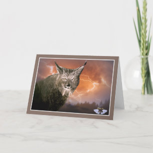 Lynx in a lighting storm karte