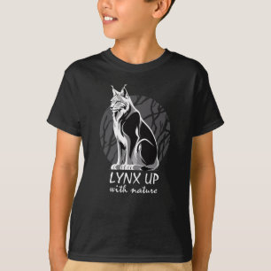 Lynx mit der Natur T-Shirt