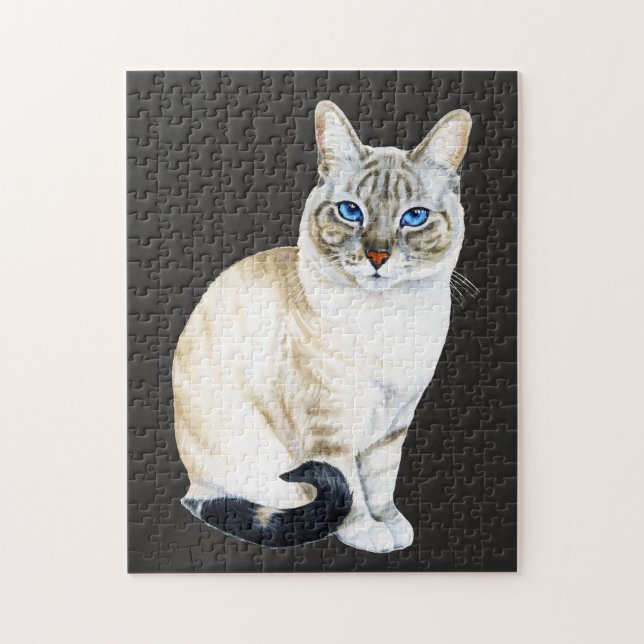 Lynx Point Siamese Cat Puzzle (Vertikal)