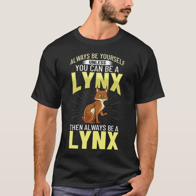 Lynxes Animal Red Lynx Kanada Iberian Eurasian T-Shirt (Vorderseite)