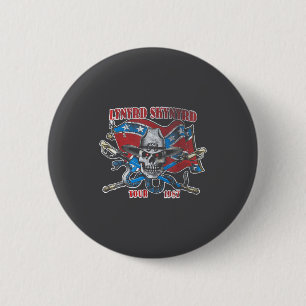 Lynyrd Skynyrd Tour 1987 Vintage USA-Flagge Southe Button